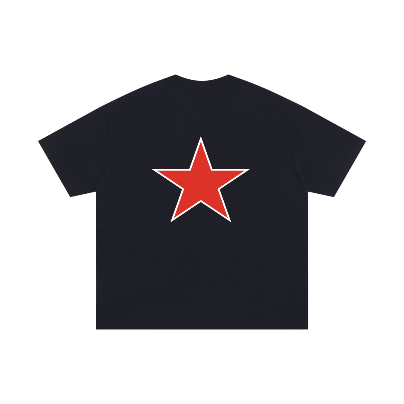 REVAMP Red Focus Oversized Cotton T-Shirt