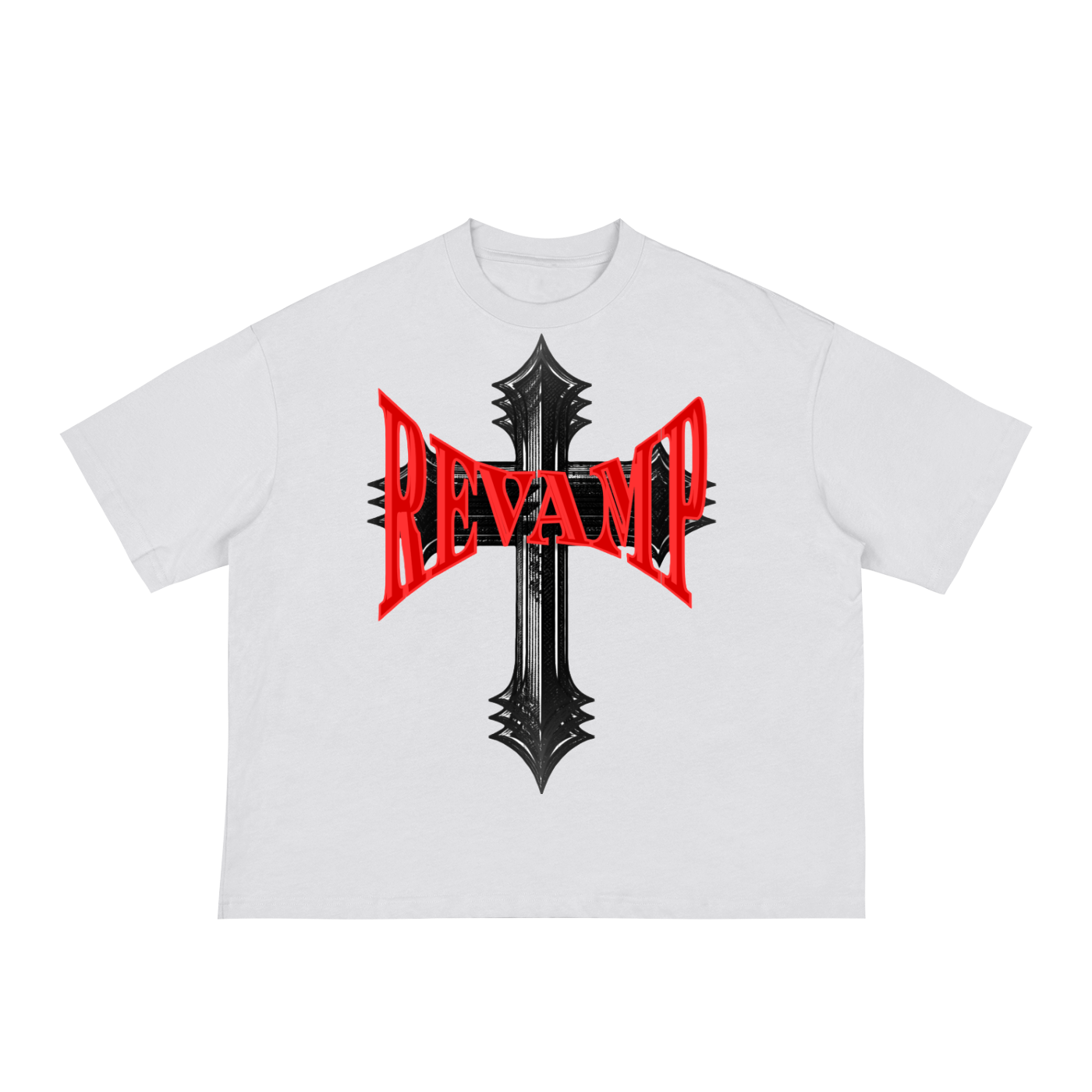 REVAMP Red Cross Boxy Tee