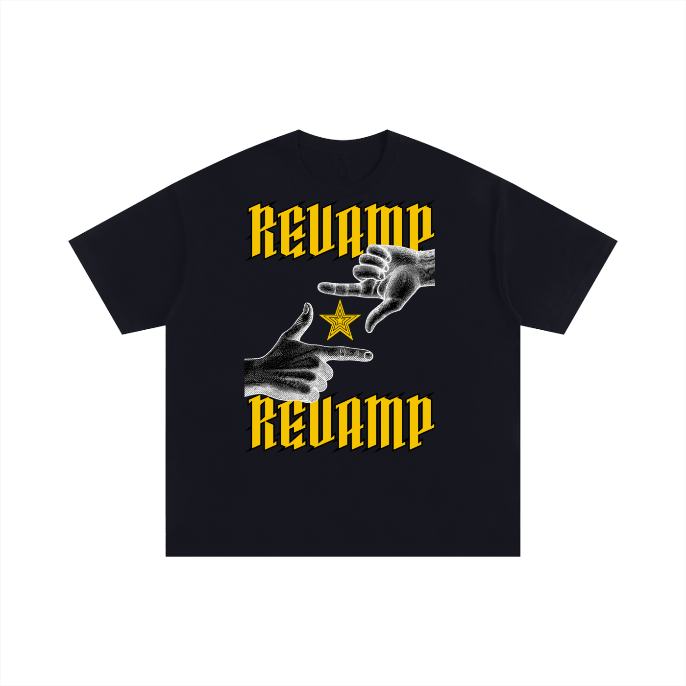 REVAMP Focus Oversized Cotton T-Shirt