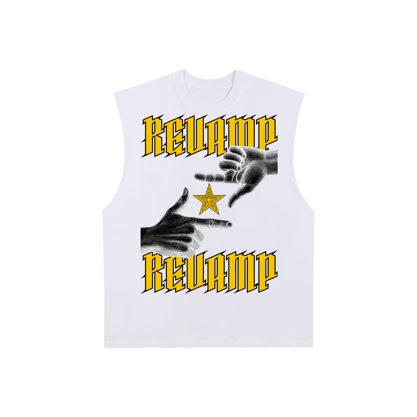 Raw Edge Cotton Tank Top