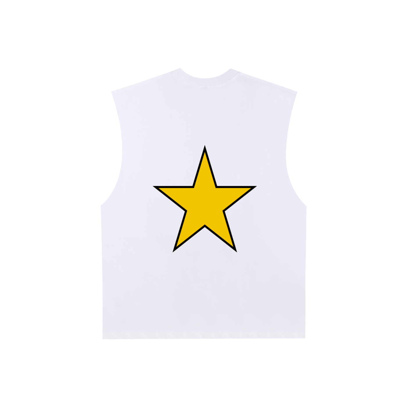 Raw Edge Cotton Tank Top